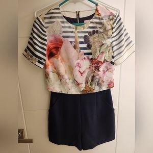 Ted Baker Floral Sailor Romper